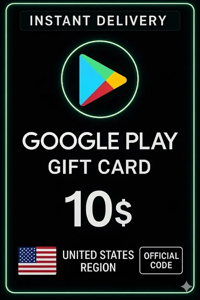 Подарочная карта Google Play - США 10 $ Подарочная карта Google Play - США 10 $