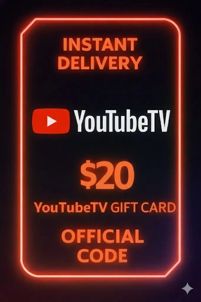 Carte-cadeau YouTube TV - 20$ Carte-cadeau YouTube TV - 20$