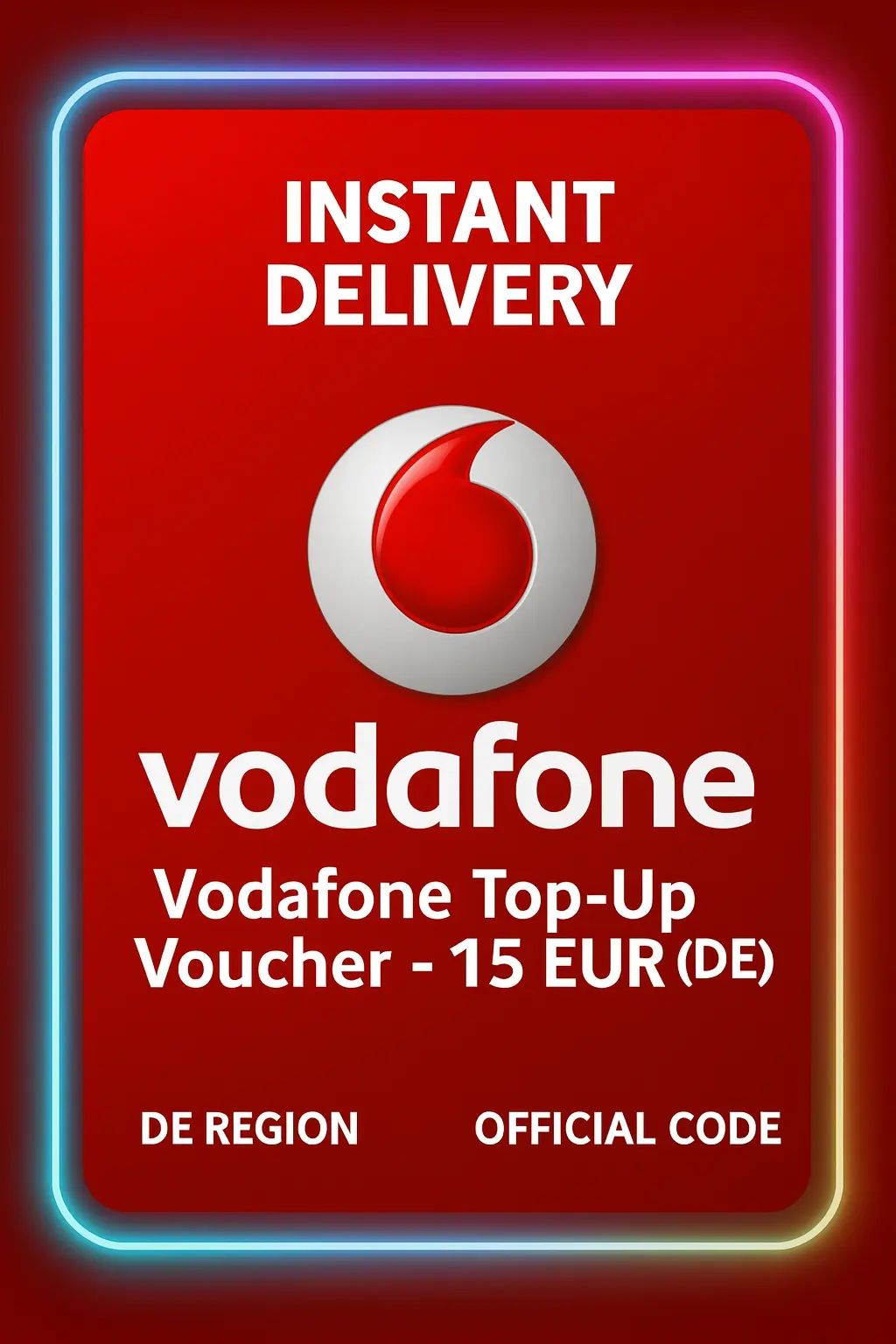 Vodafone Top-Up Voucher - 15 EUR (DE) Vodafone Top-Up Voucher - 15 EUR (DE)