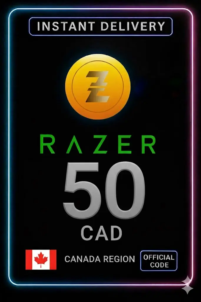 Razer Gold Canada 50CAD Razer Gold Canada 50CAD