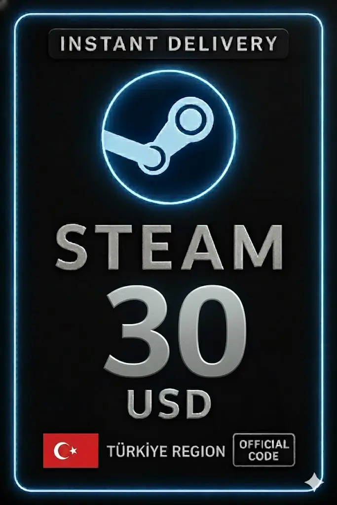 Steam Cüzdan Kodu - 30$ (Türkiye) Steam Cüzdan Kodu - 30$ (Türkiye)