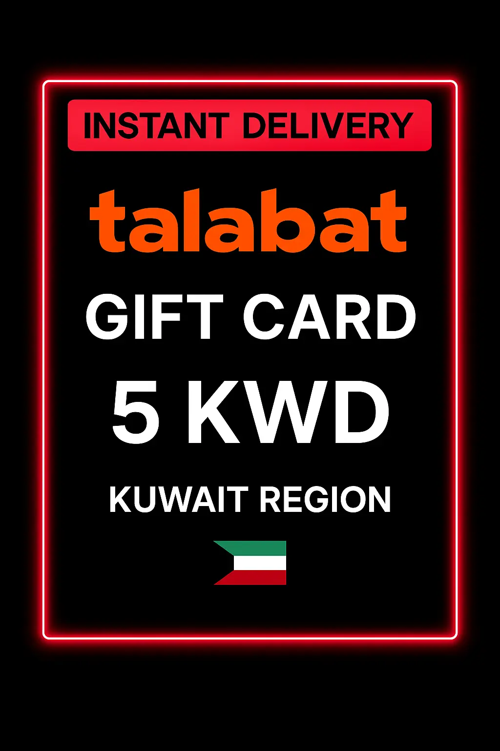 Talabat Gift Card Kuwait - 5 KWD Talabat Gift Card Kuwait - 5 KWD
