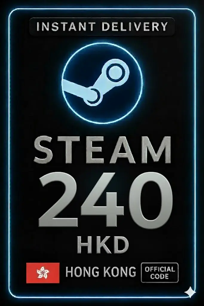 Karta do portfela Steam 240 HKD Karta do portfela Steam 240 HKD