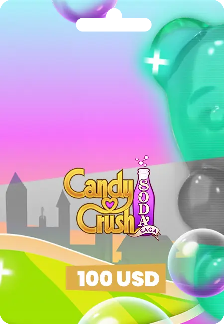 Candy Crash Saga Soda - 100$ Gold Bar Code