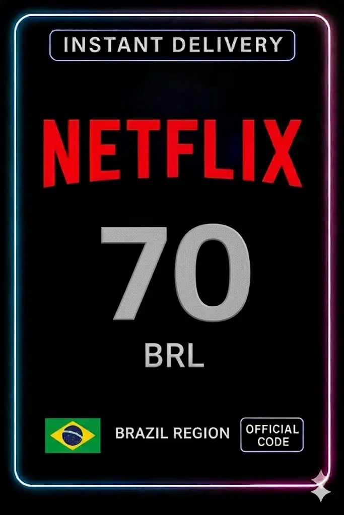 Tarjeta de regalo de Netflix 70 BRL BR Tarjeta de regalo de Netflix 70 BRL BR