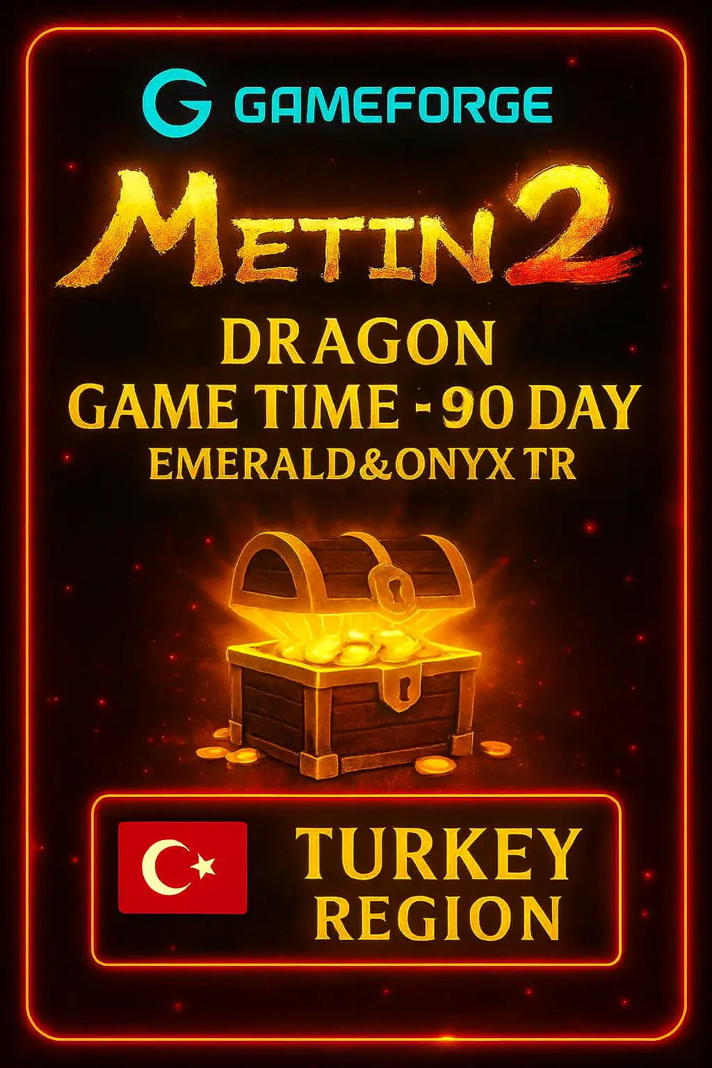 Metin2 Czas Gry Dragon - 90 Dni (Emerald&Onyx TR) Metin2 Czas Gry Dragon - 90 Dni (Emerald&Onyx TR)