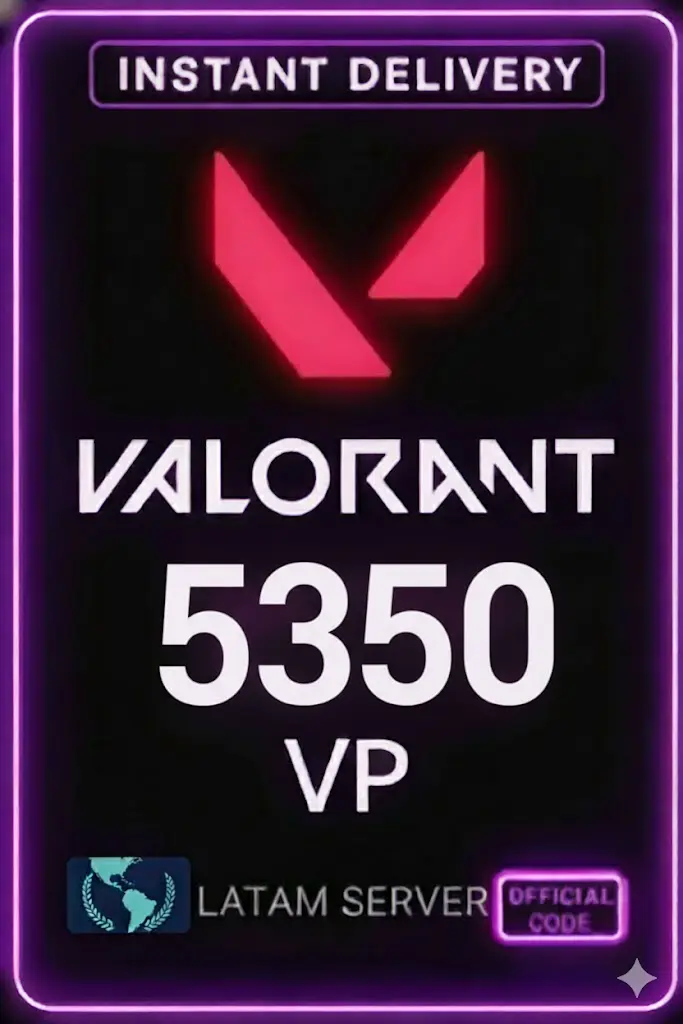 Puntos de Valorant - 5350 VP (Servidor Latam) Puntos de Valorant - 5350 VP (Servidor Latam)