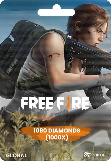 Free Fire 1080 Diamonds (1000x) ( Global )	