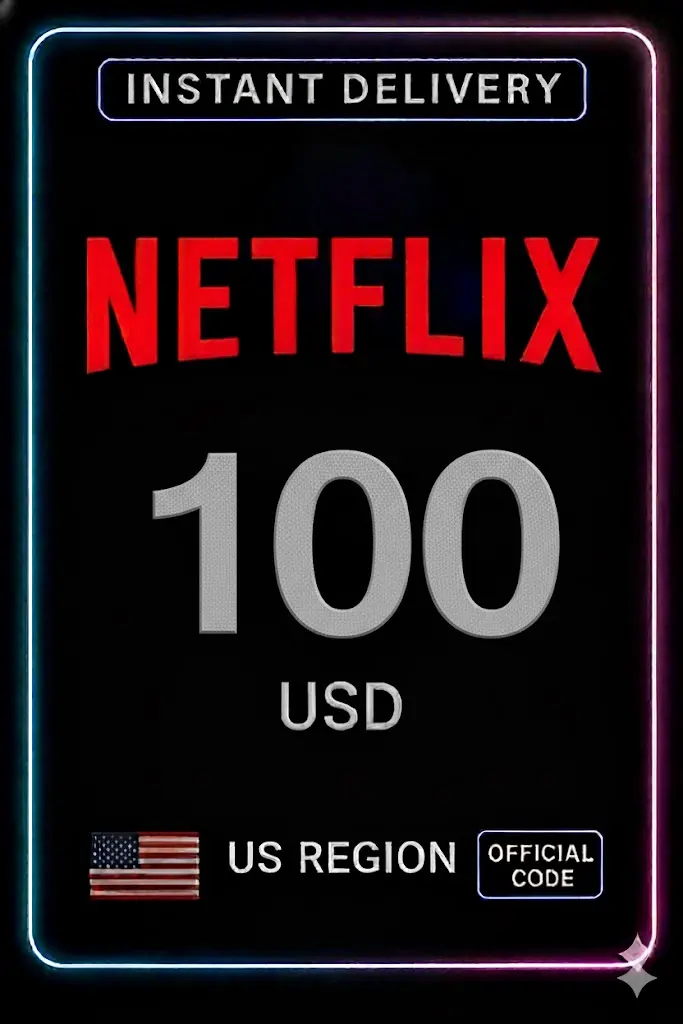 Netflix presentkort - 100 USD (USA) Netflix presentkort - 100 USD (USA)