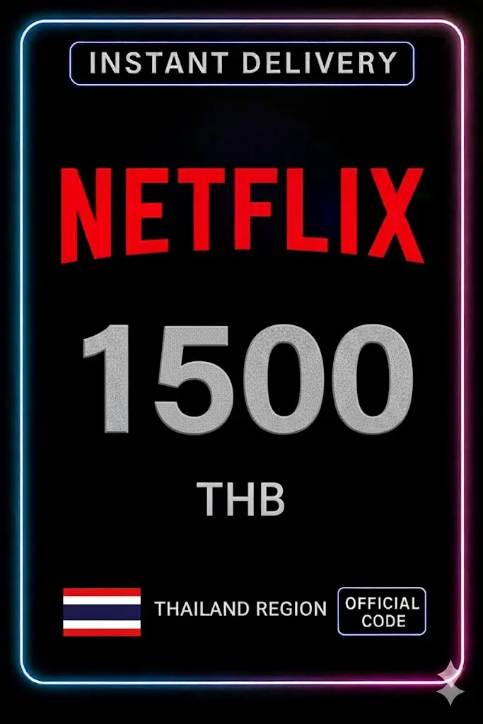 Karta podarunkowa Netflix 1500 THB TH Karta podarunkowa Netflix 1500 THB TH