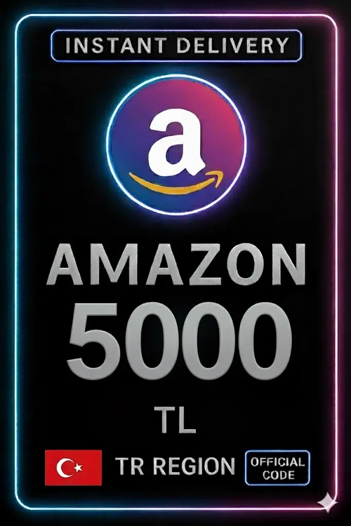 بطاقة هدايا أمازون 5000 ليرة تركية بطاقة هدايا أمازون 5000 ليرة تركية