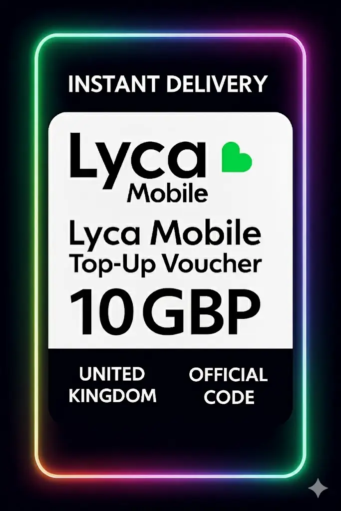 Lyca Mobile Top-Up Voucher - 10 GBP Lyca Mobile Top-Up Voucher - 10 GBP