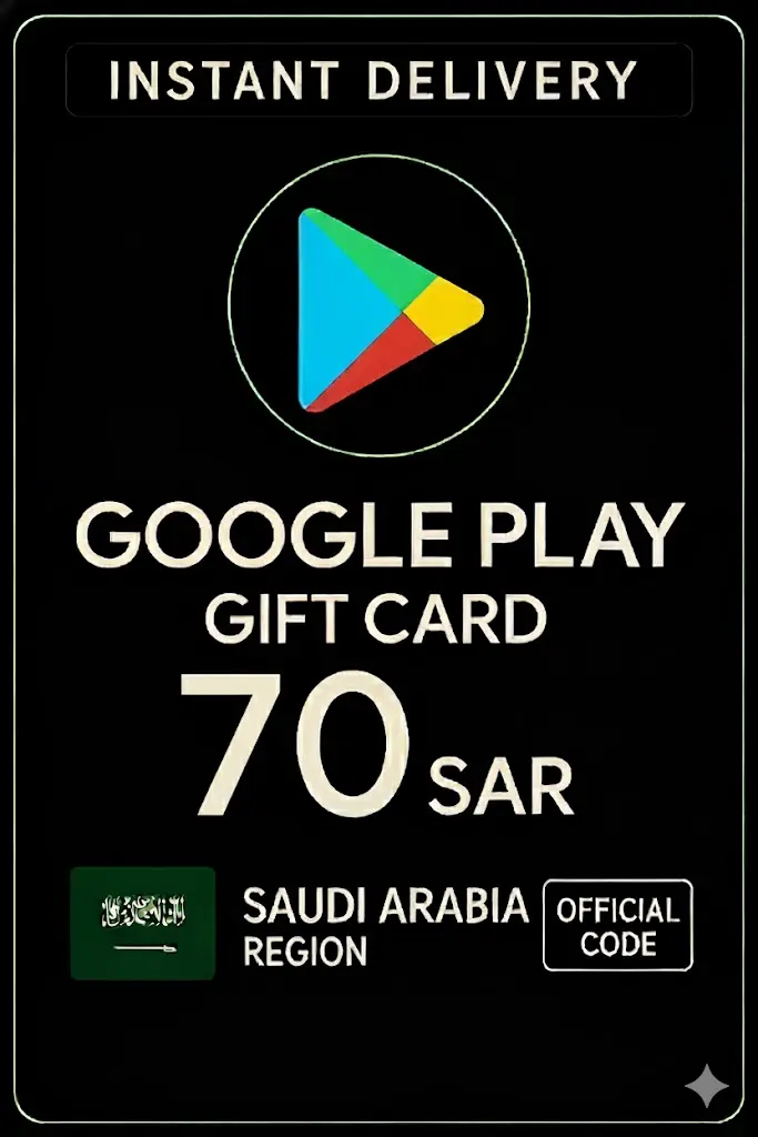 Google Play Gift Card - Saudi Arabia SAR 70 Google Play Gift Card - Saudi Arabia SAR 70