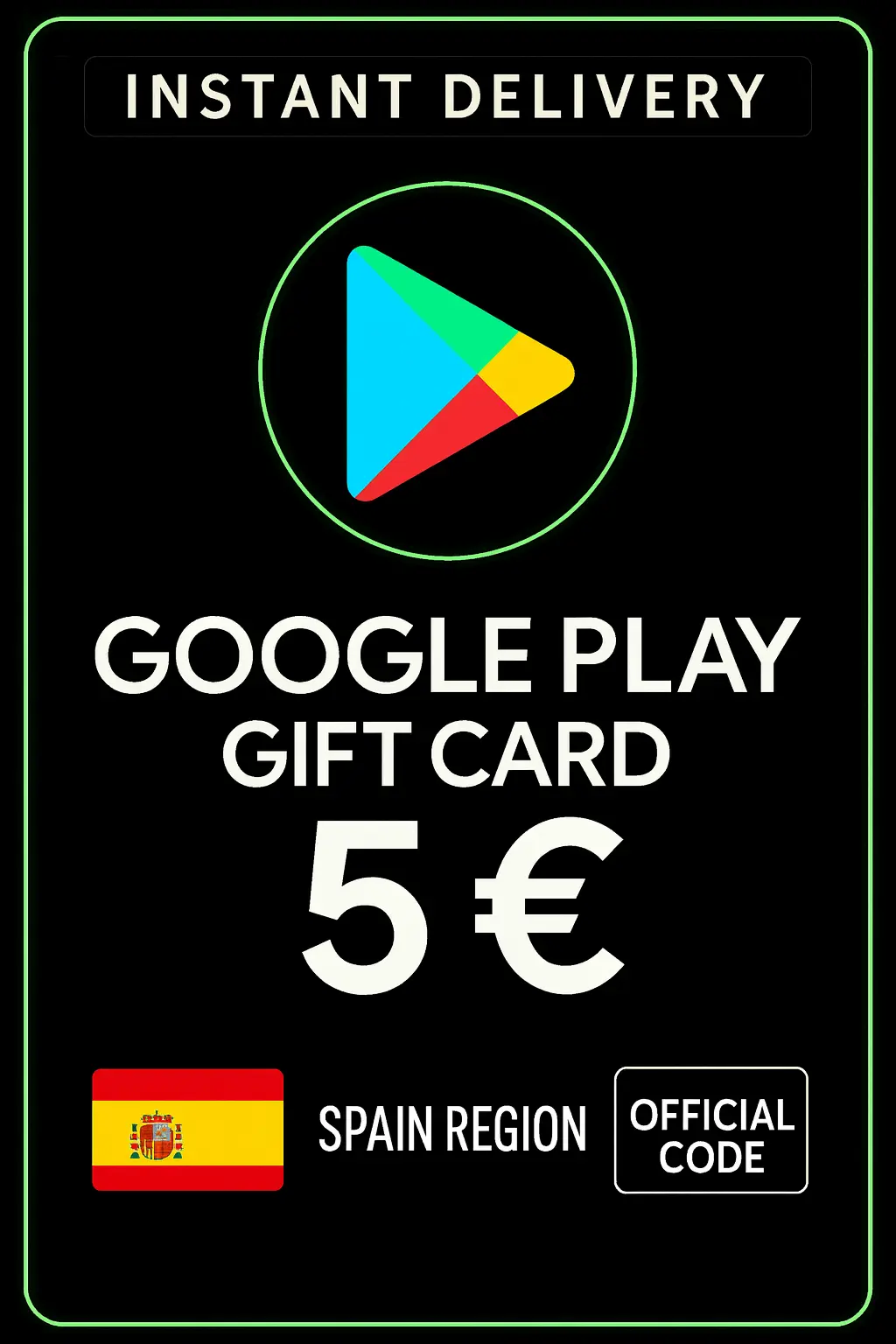 Google Play Gift Card - Spain 5 € (ES) Google Play Gift Card - Spain 5 € (ES)