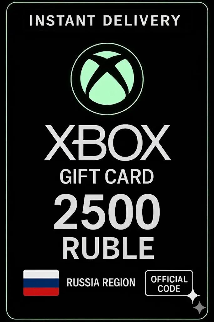 Xbox Live-Geschenkkarte 2500 Rubel Brieftasche Xbox Live-Geschenkkarte 2500 Rubel Brieftasche