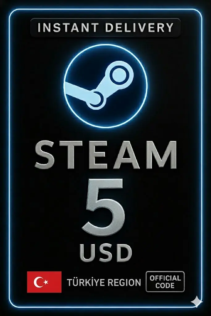 Steam Cüzdan Kodu - 5$ (Türkiye) Steam Cüzdan Kodu - 5$ (Türkiye)