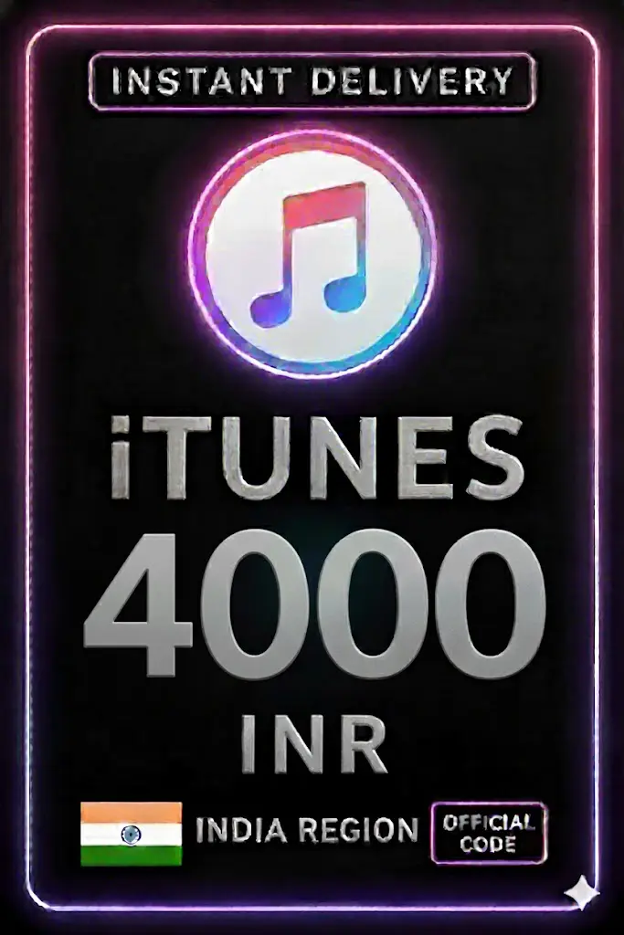 iTunes 礼品卡印度 - 4000 印度卢比 iTunes 礼品卡印度 - 4000 印度卢比