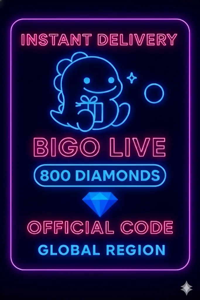 Bigo Live - 800 다이아몬드 (글로벌) Bigo Live - 800 다이아몬드 (글로벌)