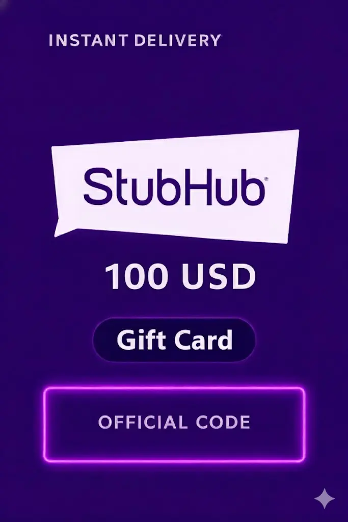 StubHub Geschenkkarten - 100$ StubHub Geschenkkarten - 100$