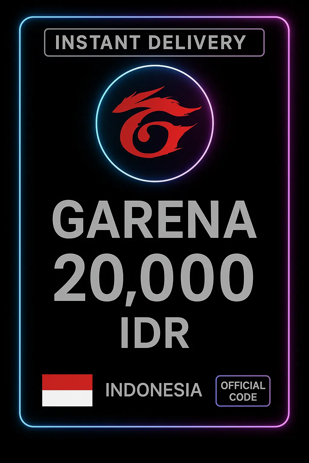 Garena Shells RP 20.000 (ID) Garena Shells RP 20.000 (ID)