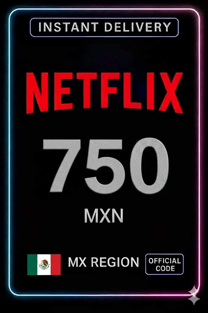 Netflix Cadeaukaart 750 MXN Netflix Cadeaukaart 750 MXN