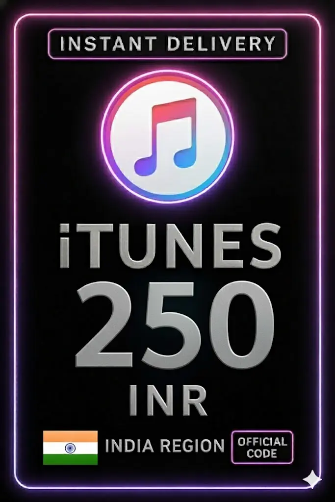 iTunes礼品卡印度 - 250印度卢比 iTunes礼品卡印度 - 250印度卢比