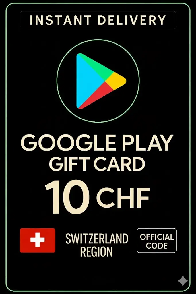 Google Play Gift Card - Switzerland CHF 10 Google Play Gift Card - Switzerland CHF 10