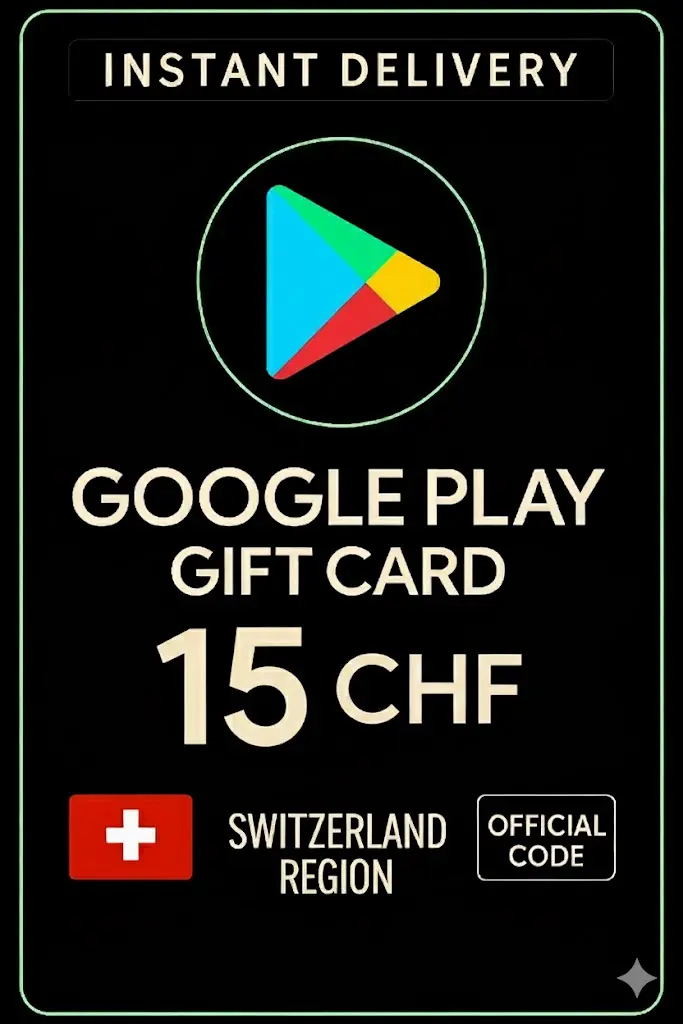 Google Play Gift Card - Switzerland CHF 15 Google Play Gift Card - Switzerland CHF 15