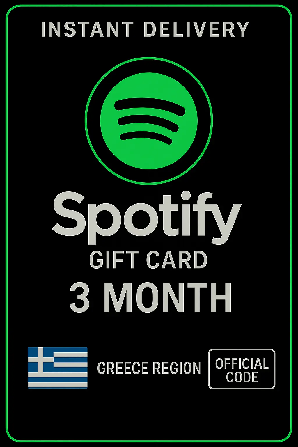 Spotify Cadeaubon Griekenland - 3 Maanden GR Spotify Cadeaubon Griekenland - 3 Maanden GR