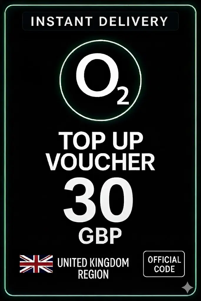 O2 Top-Up Voucher - 30 GBP O2 Top-Up Voucher - 30 GBP