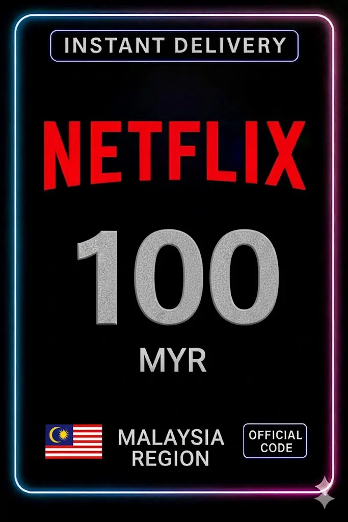 Carta regalo Netflix RM 100 MY Carta regalo Netflix RM 100 MY