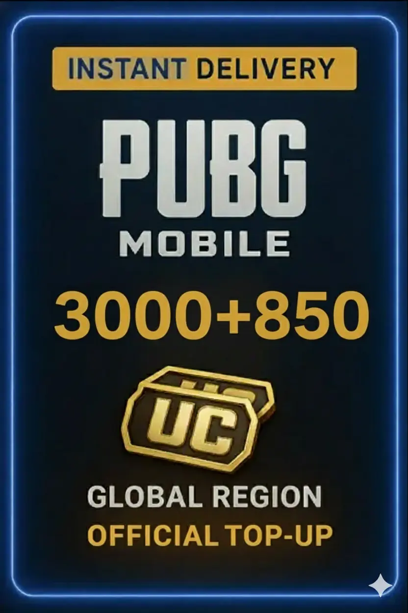 PUBG Mobile 3000+850 UC - Yükleme PUBG Mobile 3000+850 UC - Yükleme