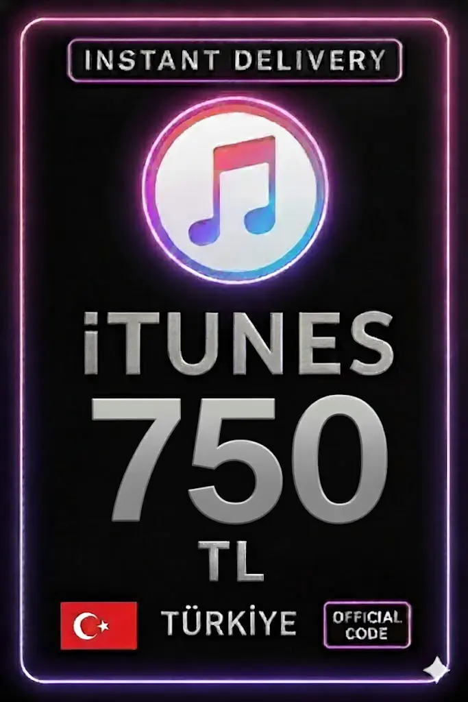 iTunes Hediye Kartı 750 TL Bakiye iTunes Hediye Kartı 750 TL Bakiye