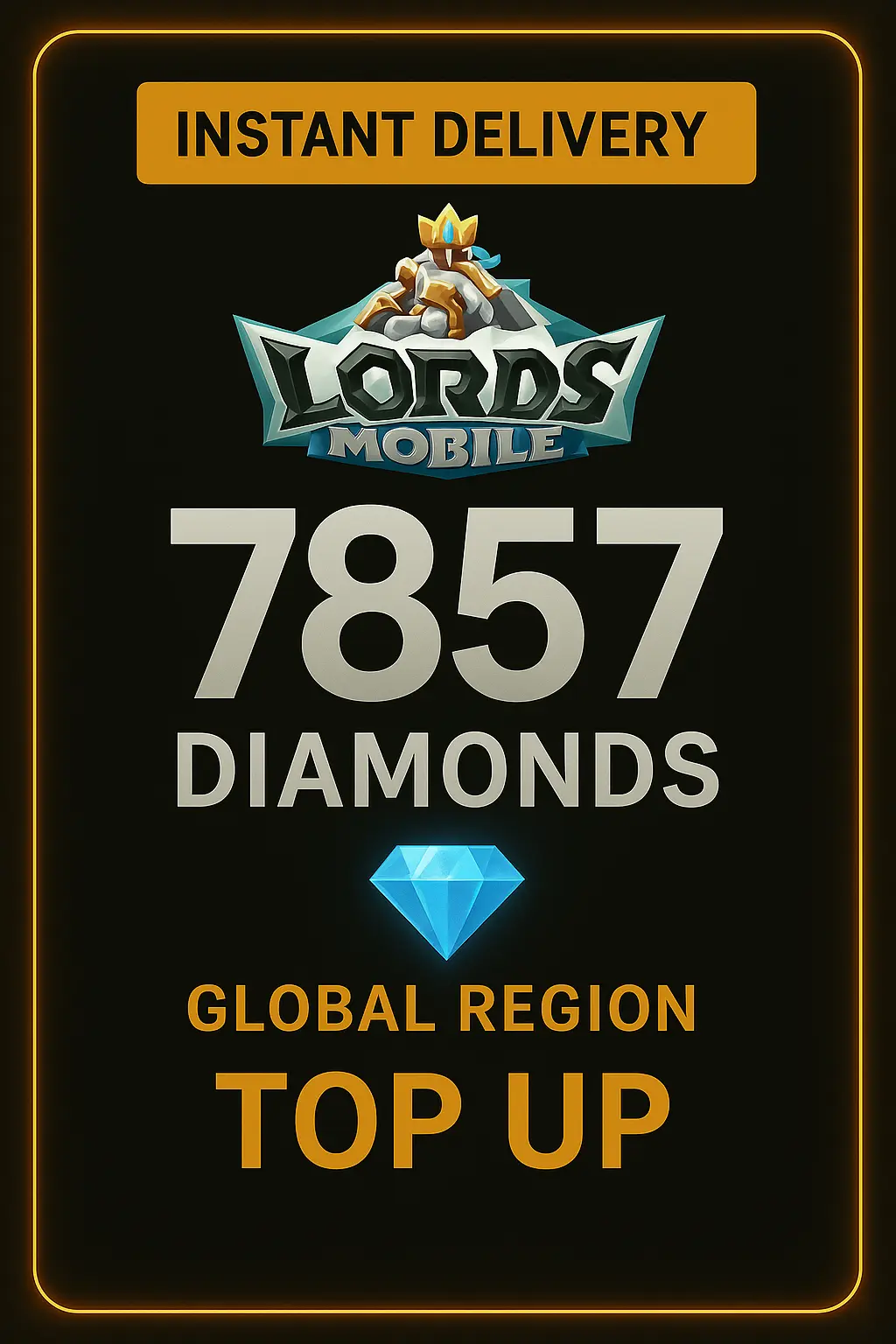 Lords Mobile 7857 Diamants Recharge Lords Mobile 7857 Diamants Recharge