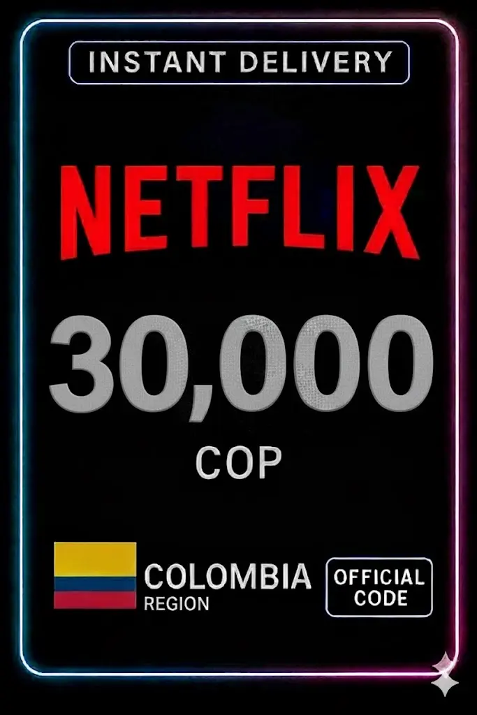 Netflix Hədiyyə Kartı 30.000 COP Netflix Hədiyyə Kartı 30.000 COP