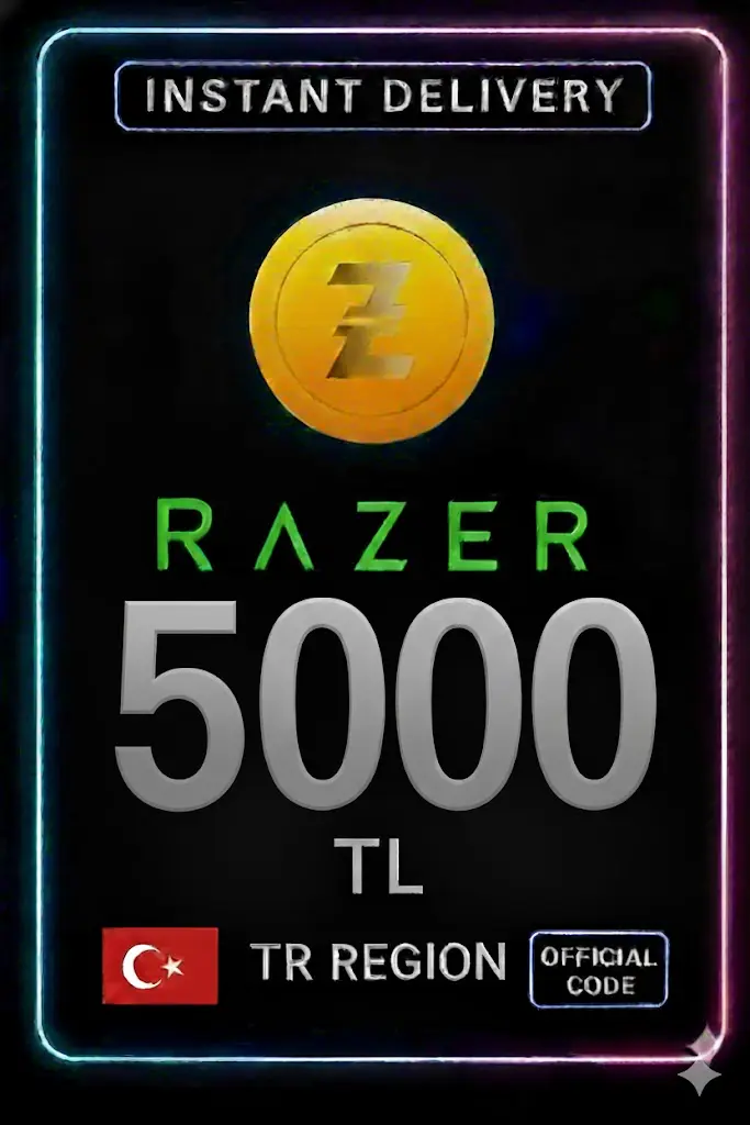 5000 TL Razer Gold Pin 5000 TL Razer Gold Pin
