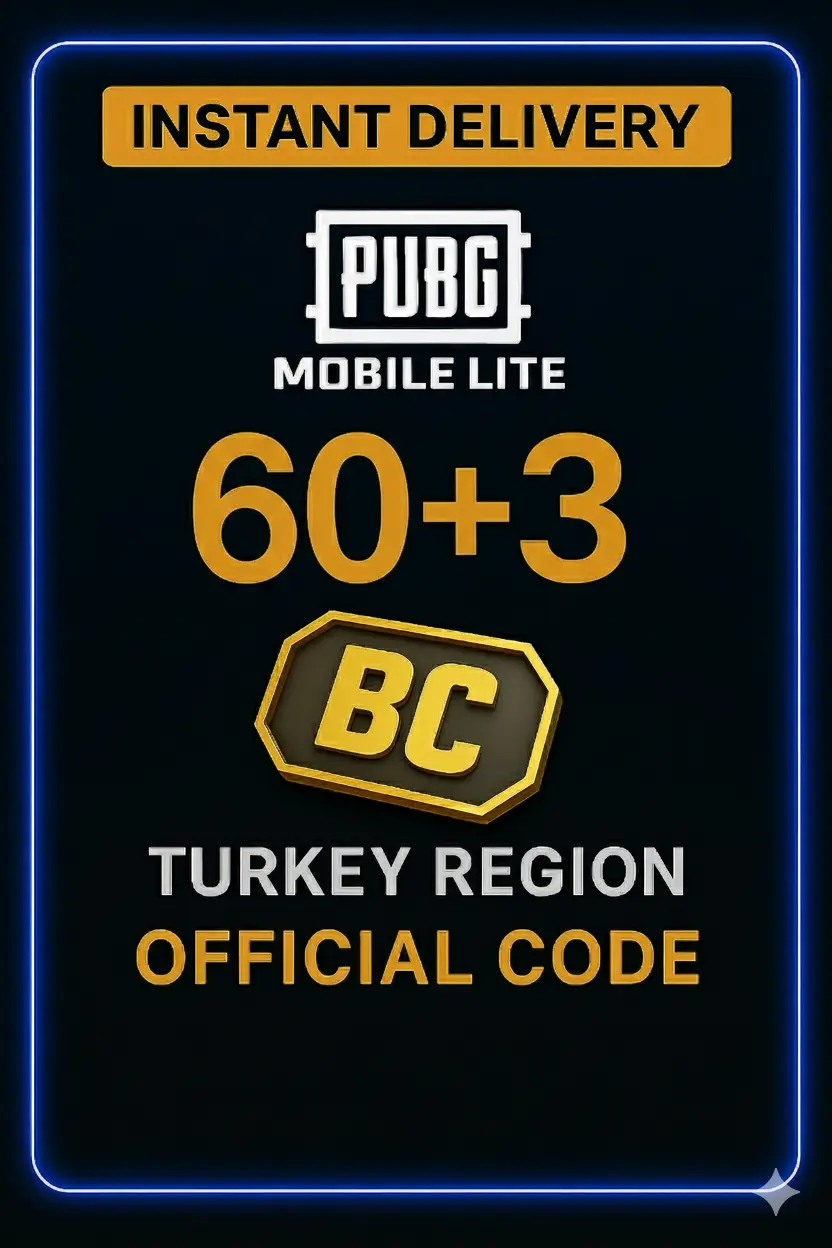Pubg Mobile Lite 60+3 BC Pubg Mobile Lite 60+3 BC