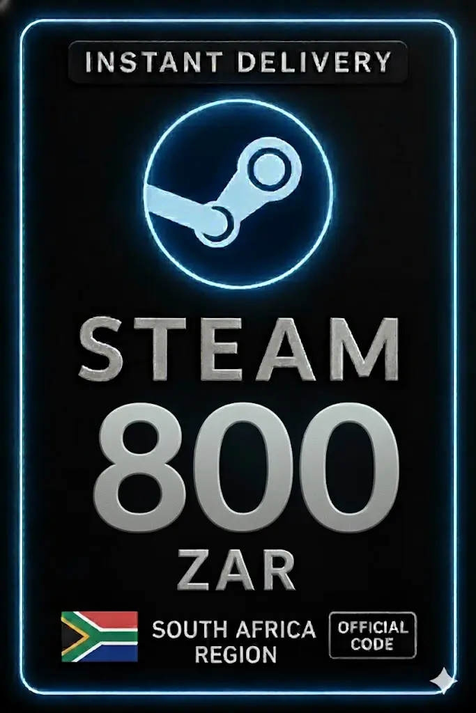 Steam Wallet 800 ZAR - (South Africa) Steam Wallet 800 ZAR - (South Africa)