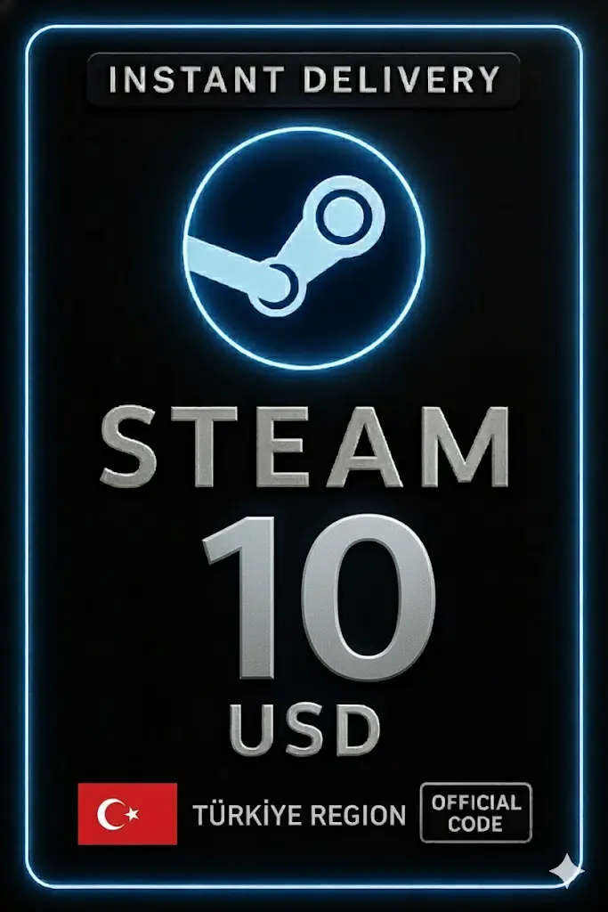 Steam Cüzdan Kodu - 10$ (Türkiye) Steam Cüzdan Kodu - 10$ (Türkiye)