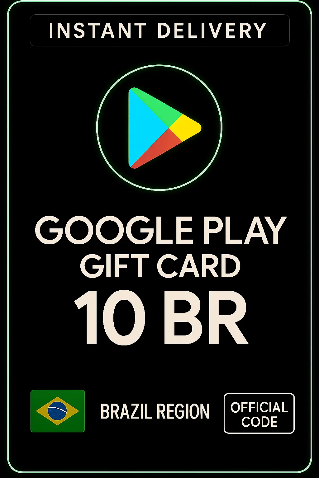 Karta podarunkowa Google Play - Brazylia BR 10 Karta podarunkowa Google Play - Brazylia BR 10