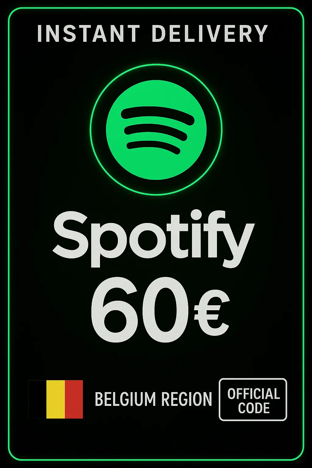 Spotify BE 60 € Spotify BE 60 €