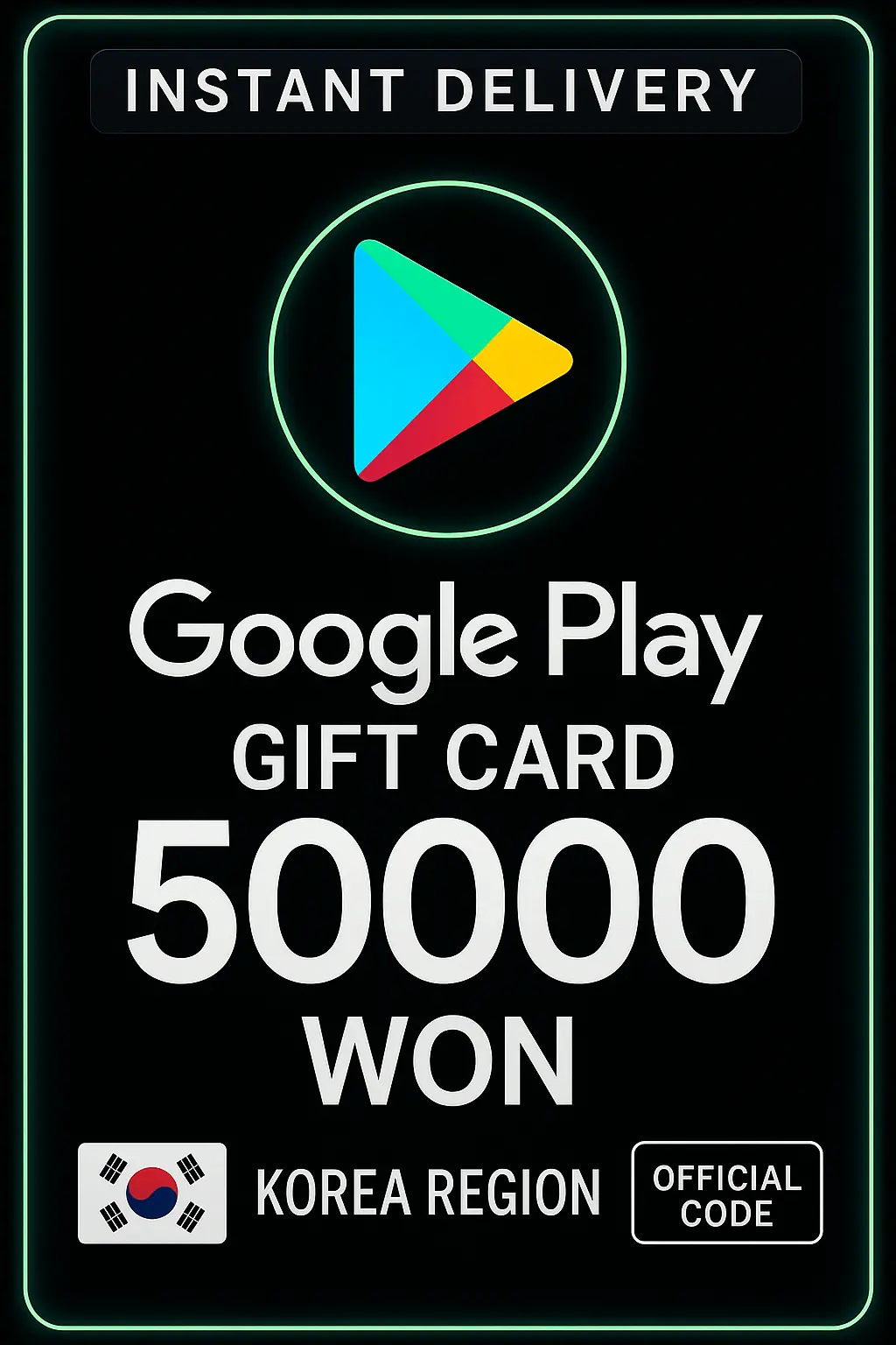 Kad Hadiah Google Play - Korea WON 50000 Kad Hadiah Google Play - Korea WON 50000