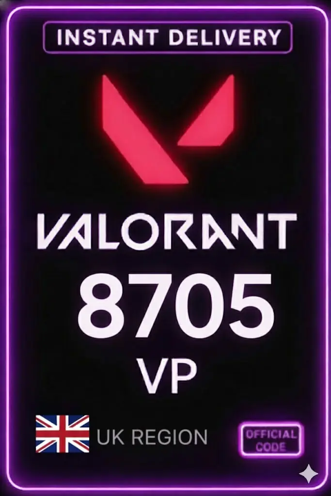 Valorant Punkte - 8705 VP (UK Server) Valorant Punkte - 8705 VP (UK Server)