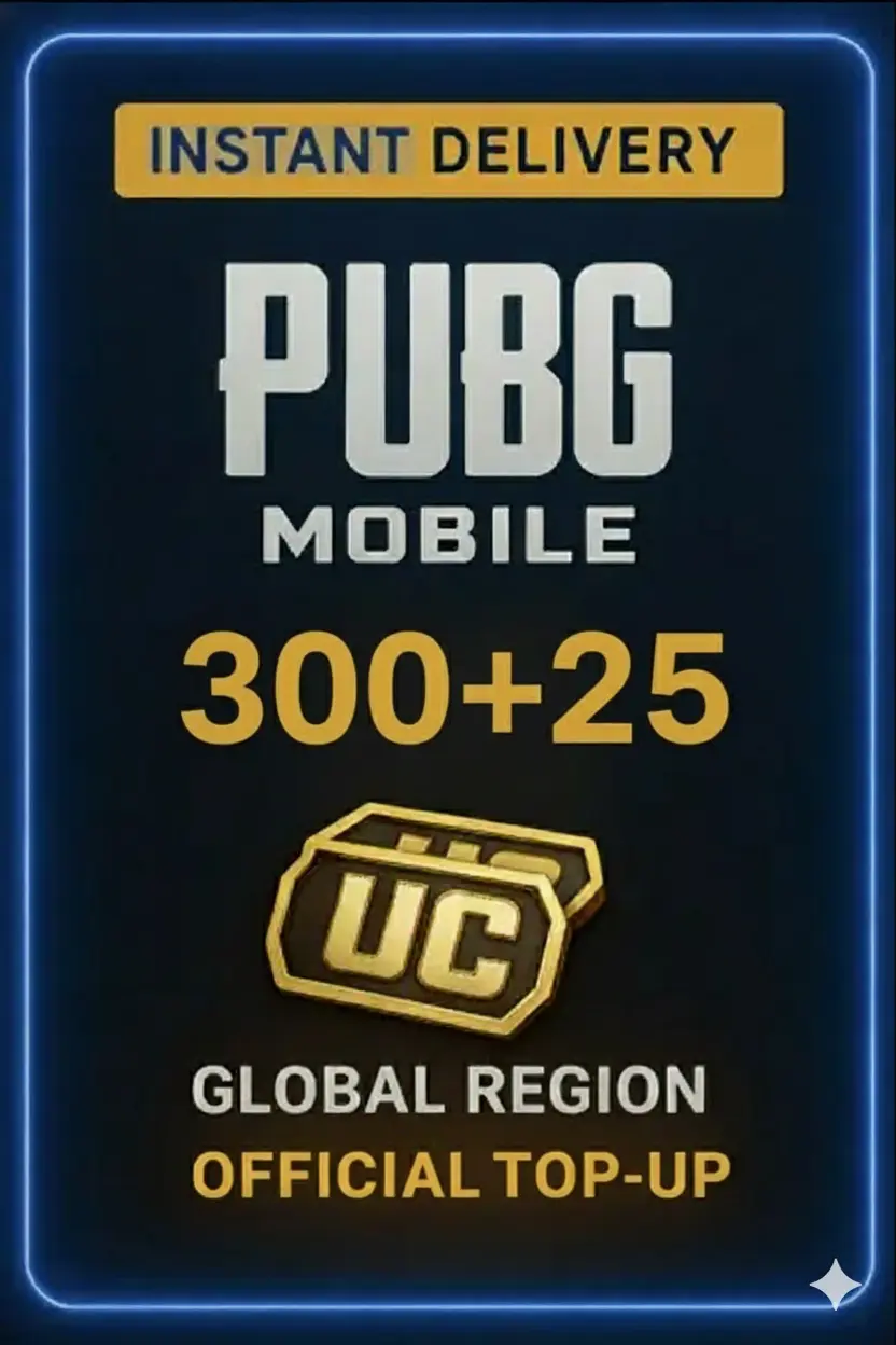 PUBG Mobile 300+25 UC - Yükleme PUBG Mobile 300+25 UC - Yükleme