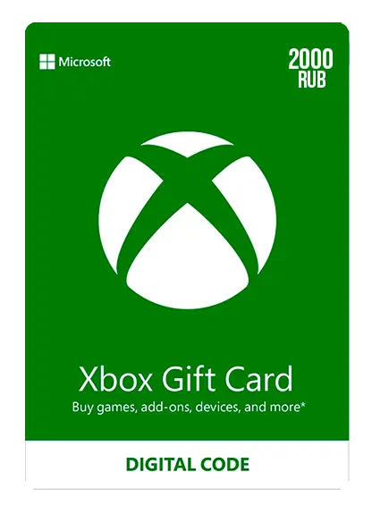 Xbox Live Gift Card 2000 Ruble Wallet