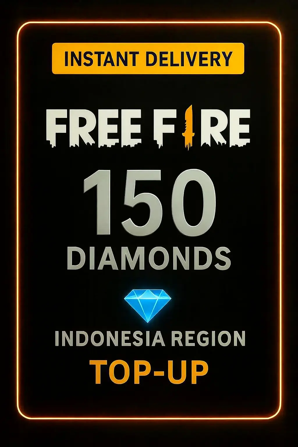 Free Fire 150 Diamonds Top-Up (Indonesia) Free Fire 150 Diamonds Top-Up (Indonesia)