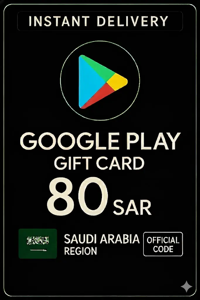 Google Play Gift Card - Saudi Arabia SAR 80 Google Play Gift Card - Saudi Arabia SAR 80