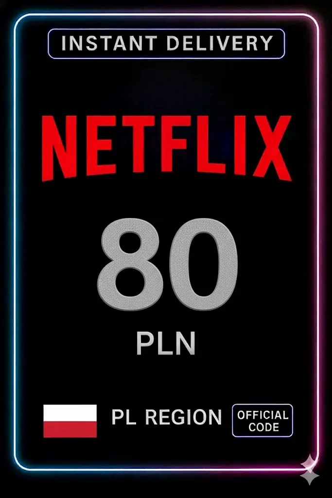 Karta podarunkowa Netflix 80 PLN Karta podarunkowa Netflix 80 PLN