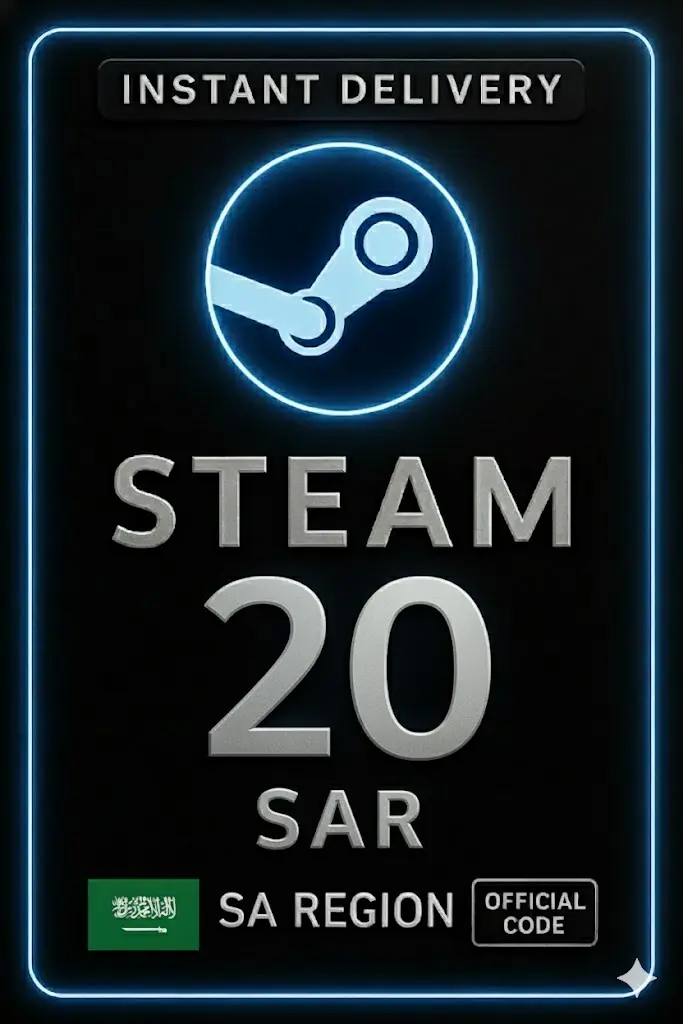 Steam Wallet Code 20 SAR (SA) Steam Wallet Code 20 SAR (SA)
