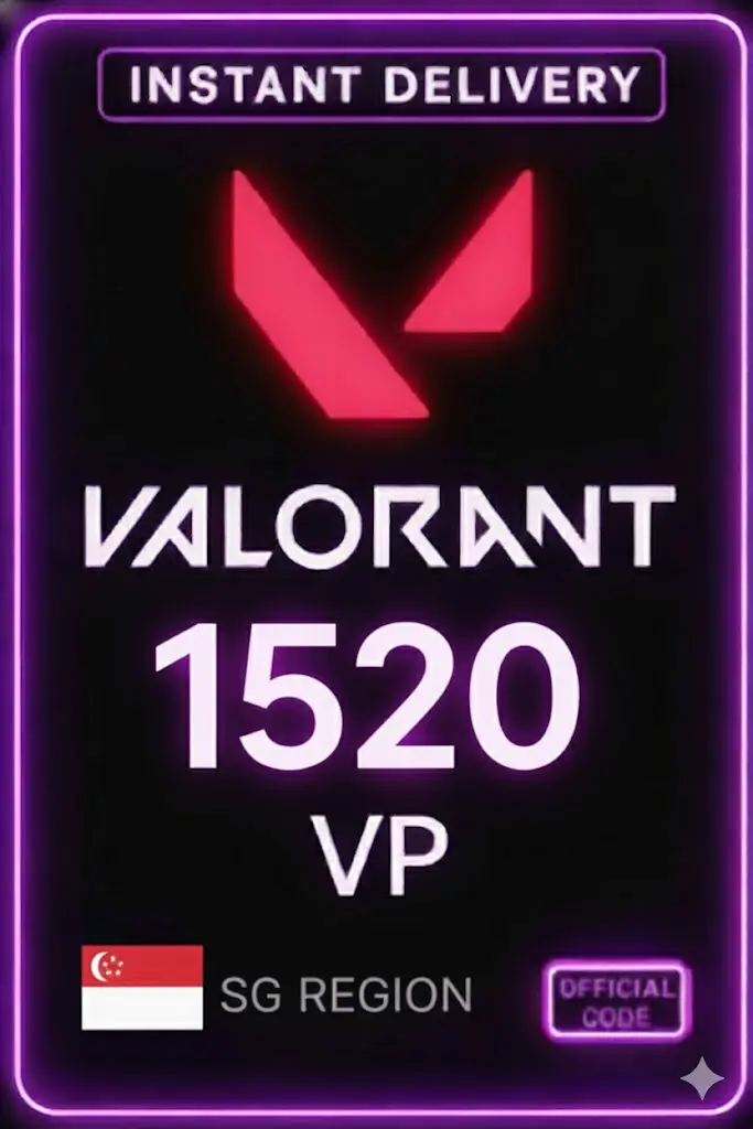 Valorant Points - 1520 VP (Singapore) Valorant Points - 1520 VP (Singapore)
